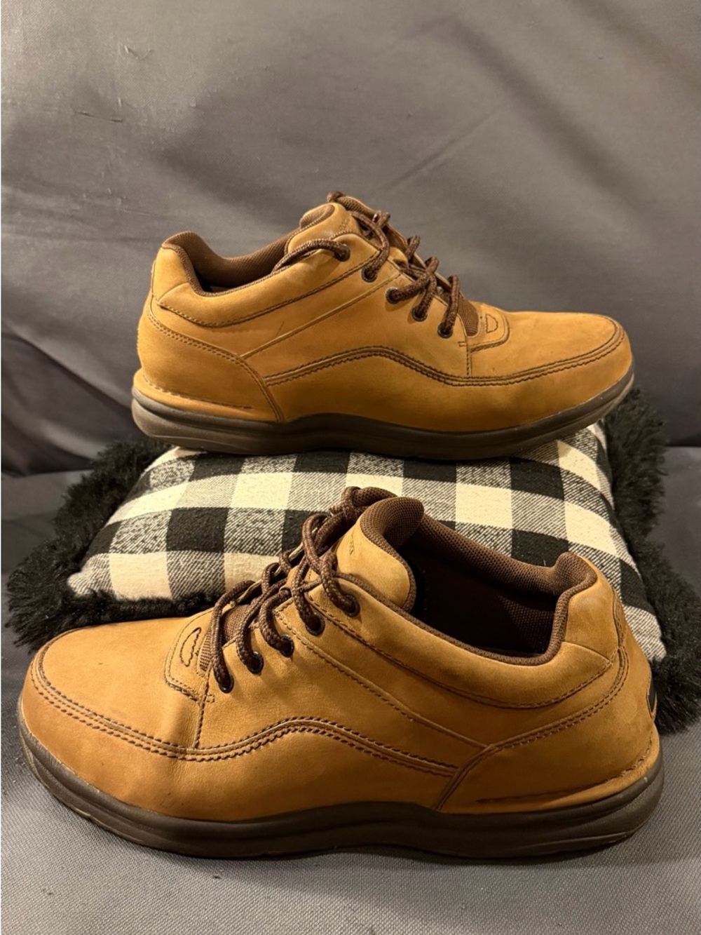 Rockport Men's Tan Lace-Up Casual Boots